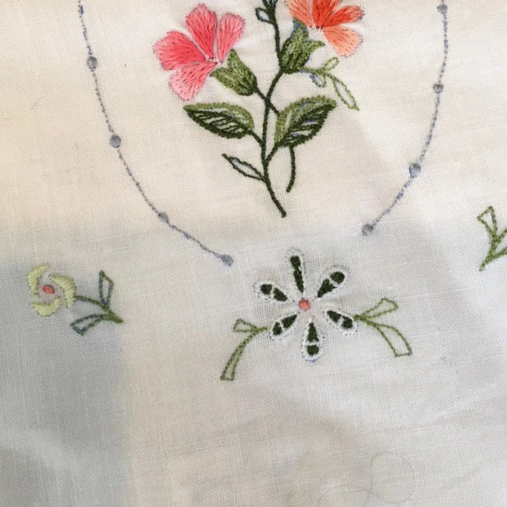 NWT 100% Cotton Embroidered Pillowcases Set of two